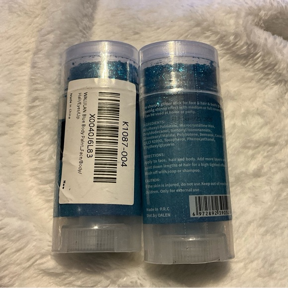 Blue Face Glitter Stick,Sparkling Sequins Holographic Makeup Glitter Stick Set 2 - Picture 14 of 16